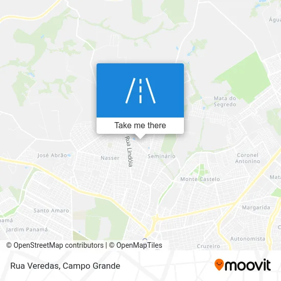 Rua Veredas map