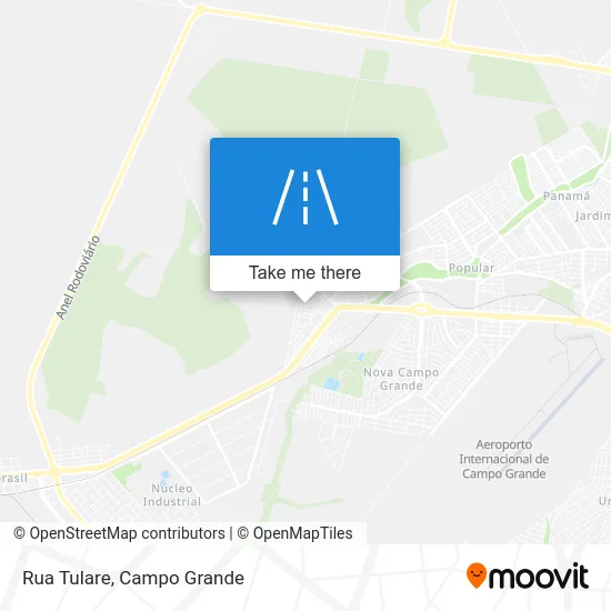 Rua Tulare map