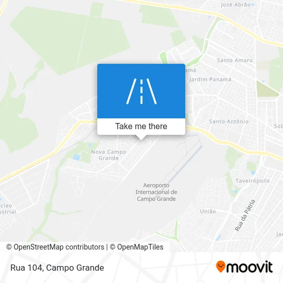 Rua 104 map