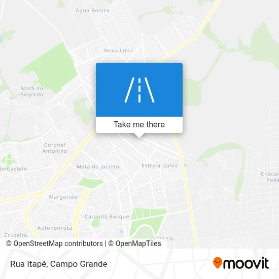 Rua Itapé map