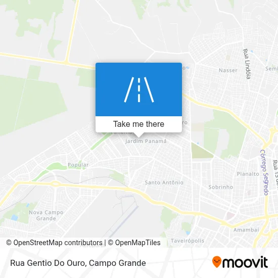 Rua Gentio Do Ouro map