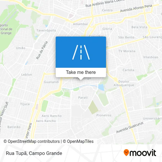 Rua Tupã map
