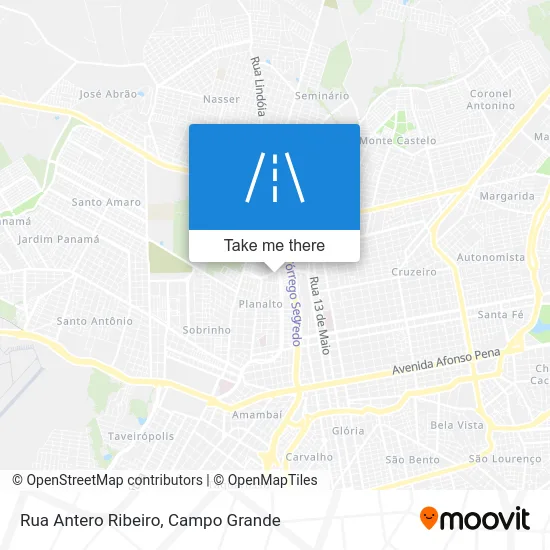 Rua Antero Ribeiro map