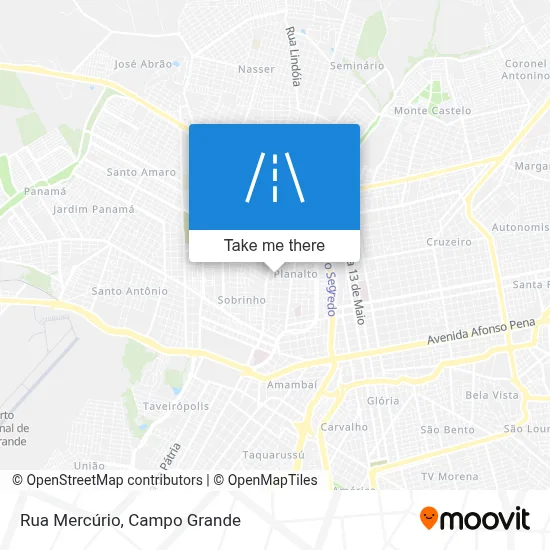 Rua Mercúrio map
