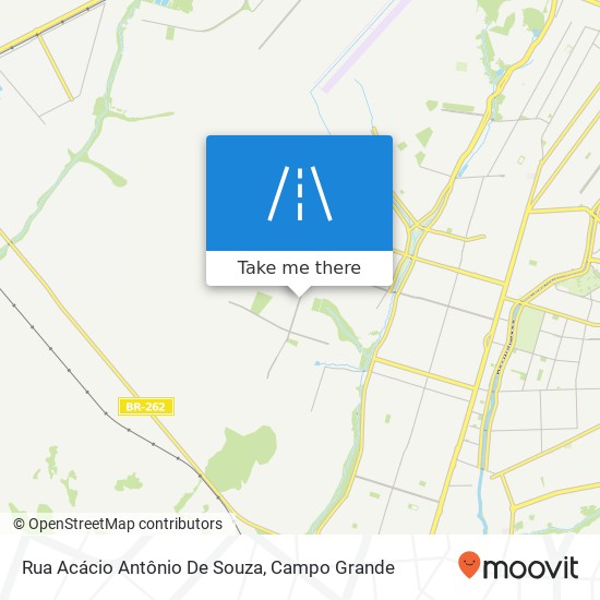 Mapa Rua Acácio Antônio De Souza