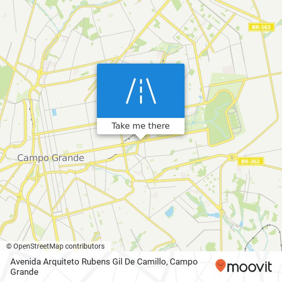 Mapa Avenida Arquiteto Rubens Gil De Camillo