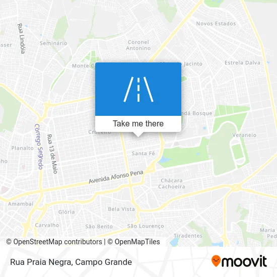 Rua Praia Negra map