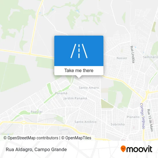 Rua Aldagro map