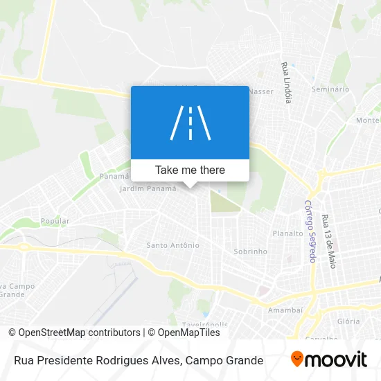 Rua Presidente Rodrigues Alves map