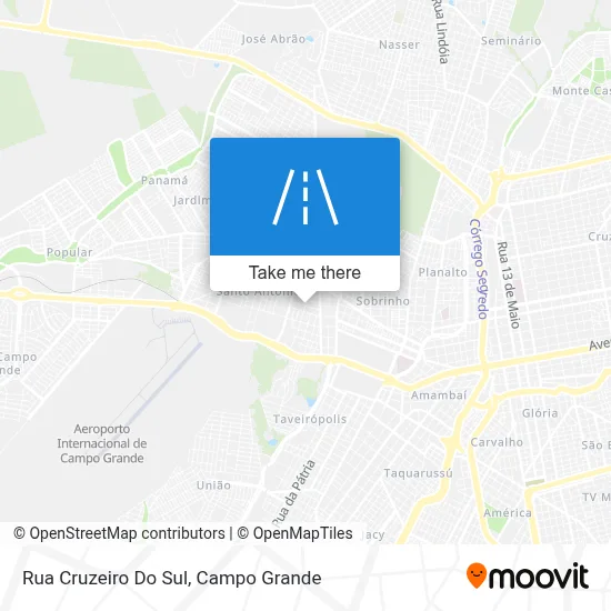 Rua Cruzeiro Do Sul map
