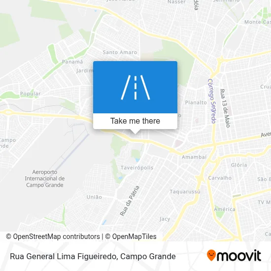 Rua General Lima Figueiredo map