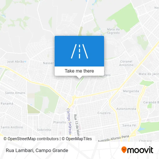 Rua Lambari map