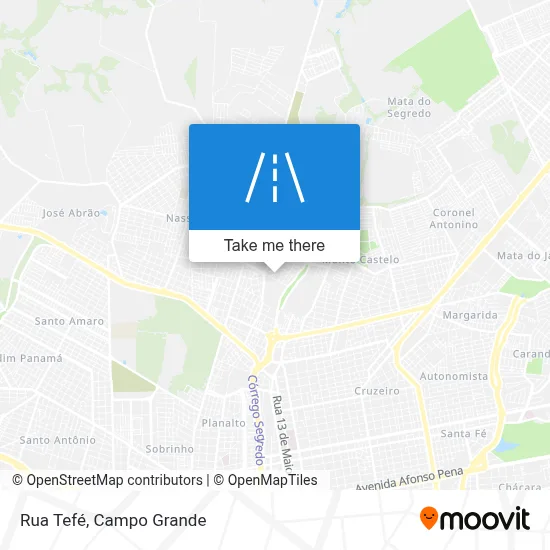 Rua Tefé map
