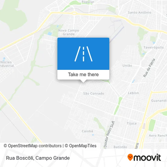 Rua Boscôli map