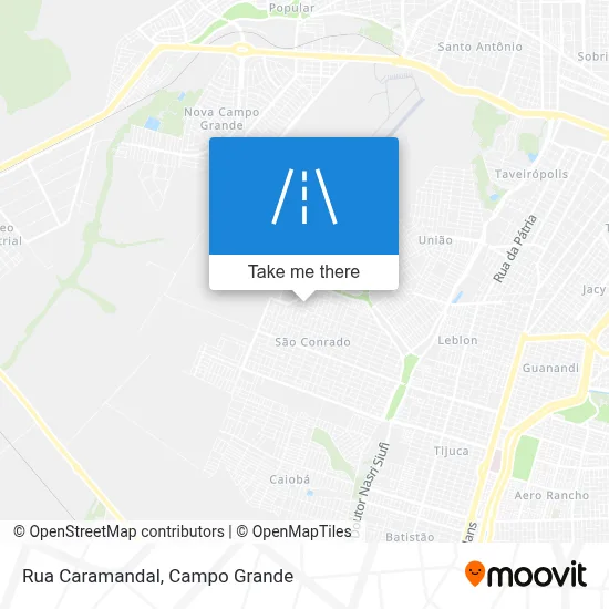 Rua Caramandal map