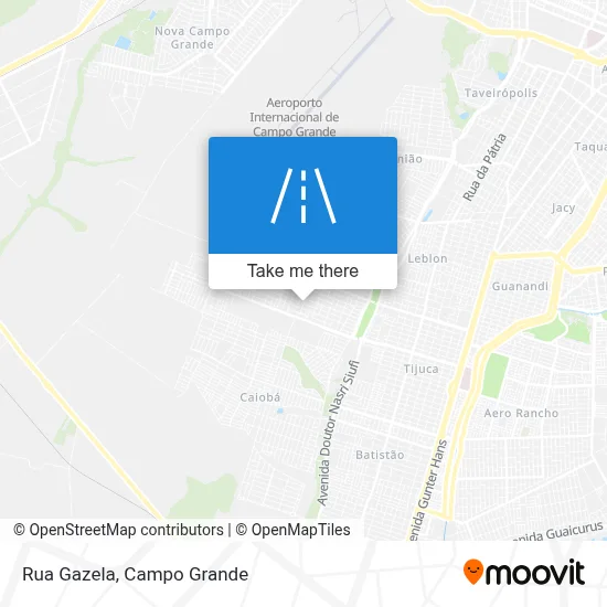 Rua Gazela map