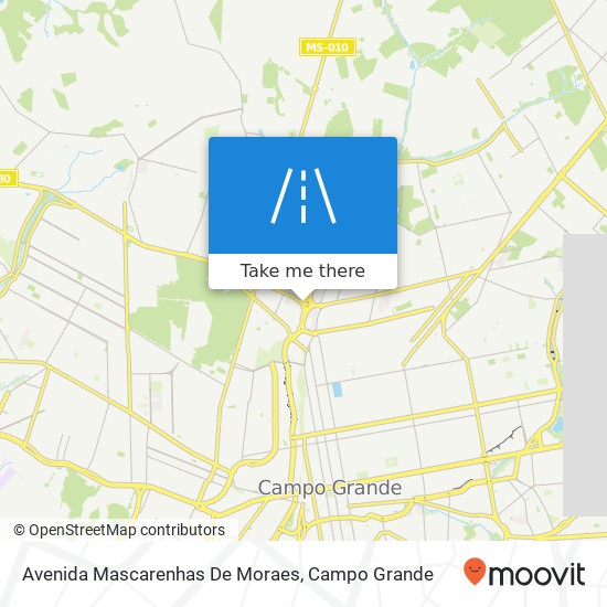 Mapa Avenida Mascarenhas De Moraes