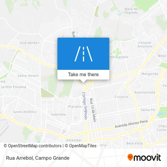 Rua Arrebol map