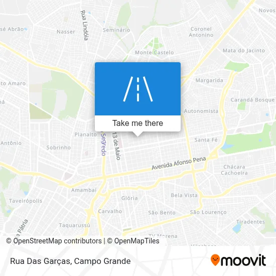 Rua Das Garças map
