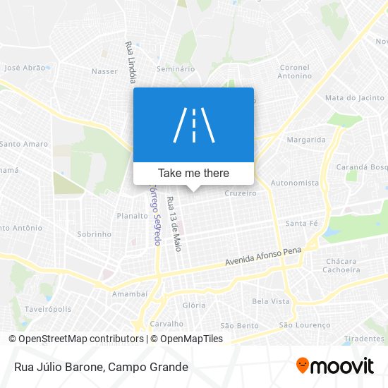 Rua Júlio Barone map