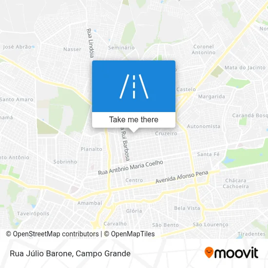 Rua Júlio Barone map