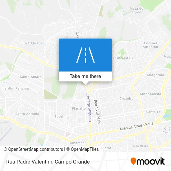 Rua Padre Valentim map