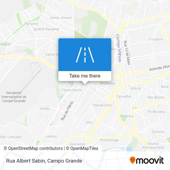 Rua Albert Sabin map
