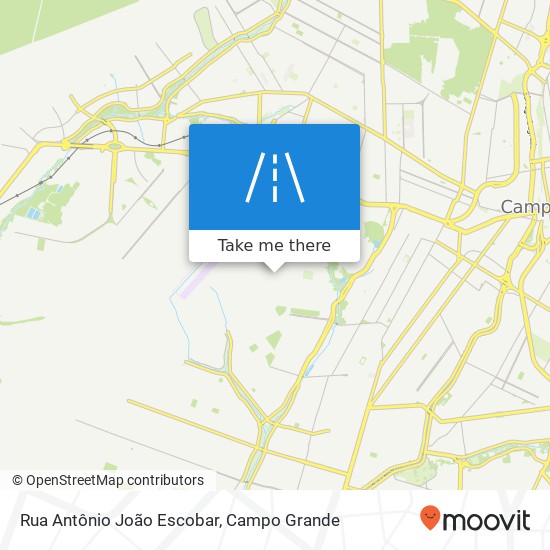 Rua Antônio João Escobar map