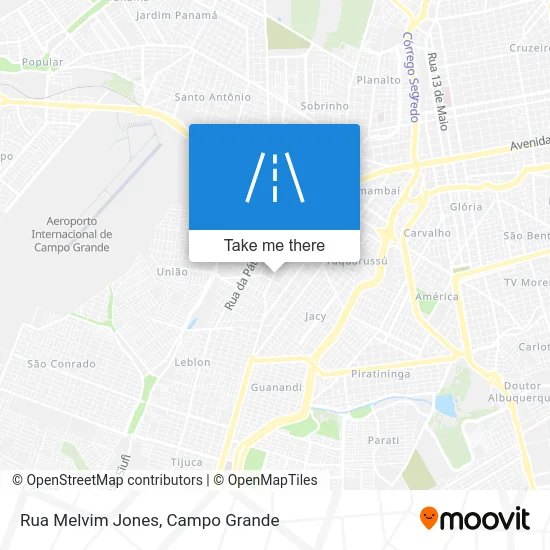Rua Melvim Jones map