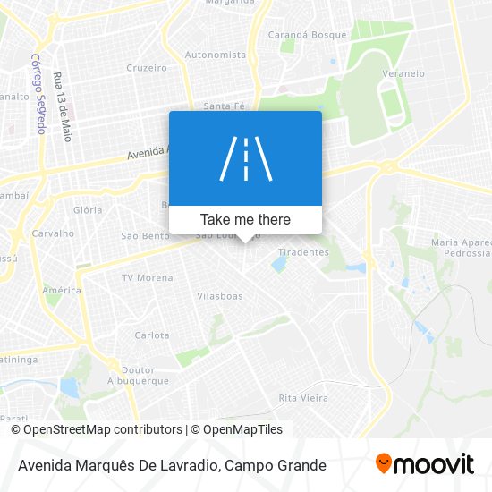 Mapa Avenida Marquês De Lavradio