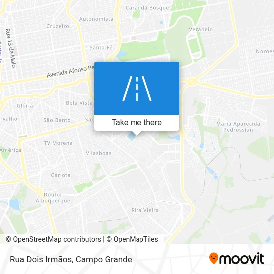 Rua Dois Irmãos map