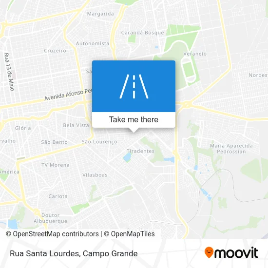 Rua Santa Lourdes map