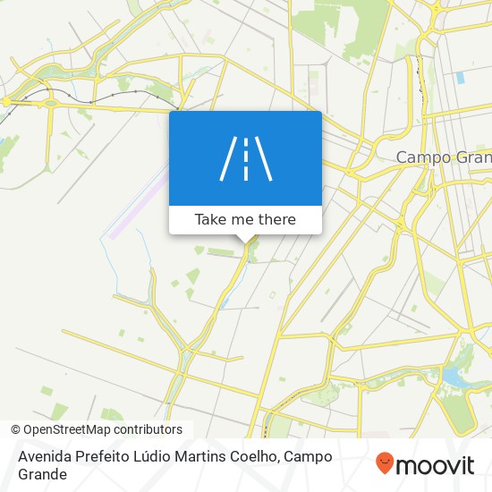 Mapa Avenida Prefeito Lúdio Martins Coelho