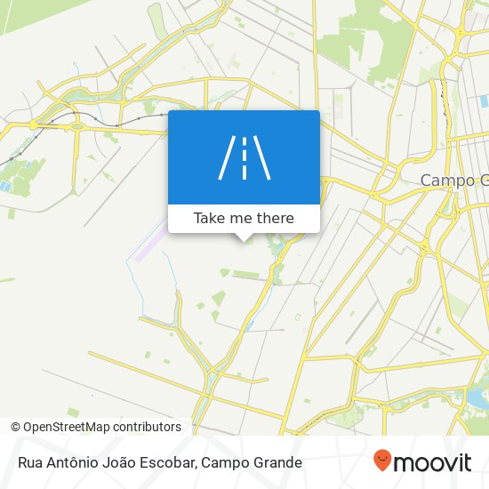 Rua Antônio João Escobar map