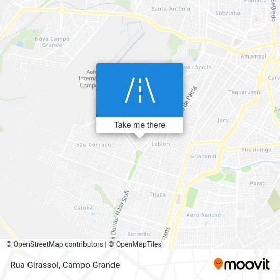Rua Girassol map