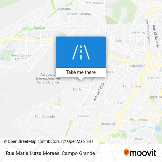 Rua Maria Luíza Moraes map