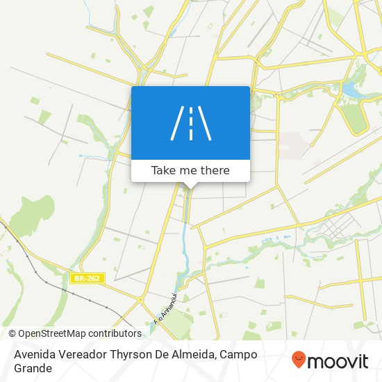 Mapa Avenida Vereador Thyrson De Almeida