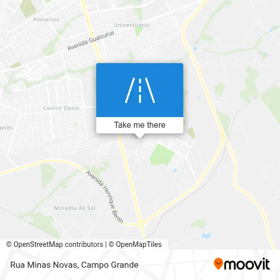 Rua Minas Novas map