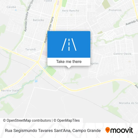 Rua Segismundo Tavares Sant'Ana map