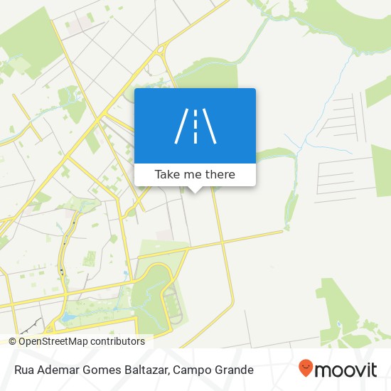 Mapa Rua Ademar Gomes Baltazar