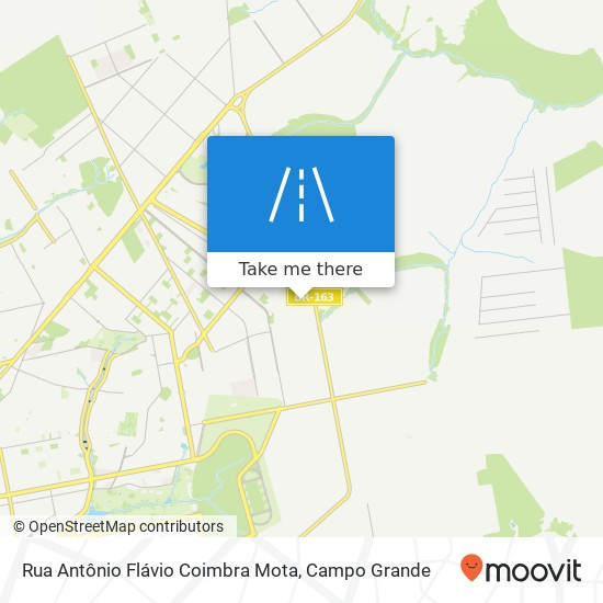 Mapa Rua Antônio Flávio Coimbra Mota