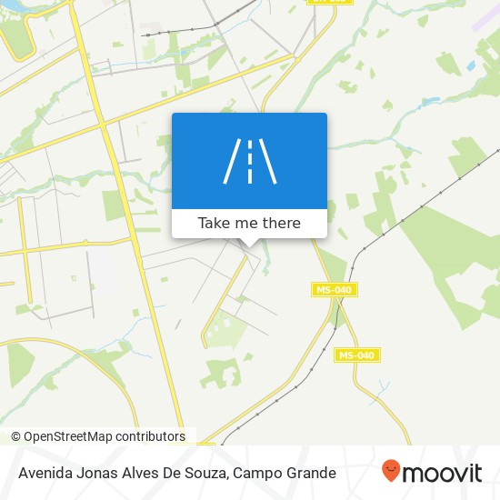 Mapa Avenida Jonas Alves De Souza