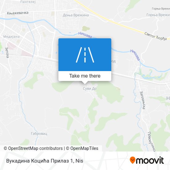 Вукадина Коцића Прилаз 1 map