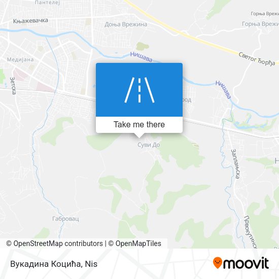 Вукадина Коцића map