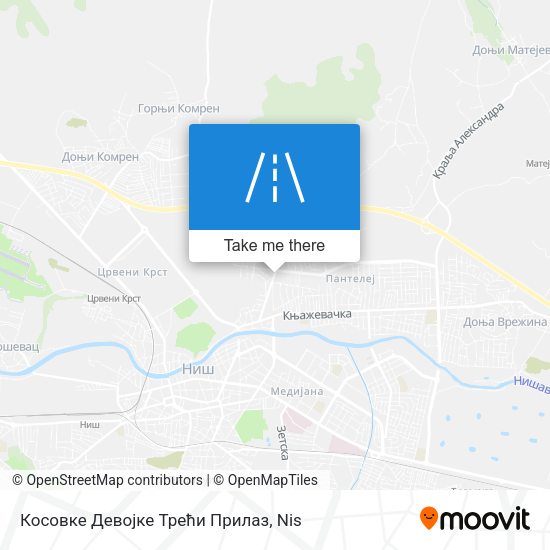 Косовке Девојке Трећи Прилаз map