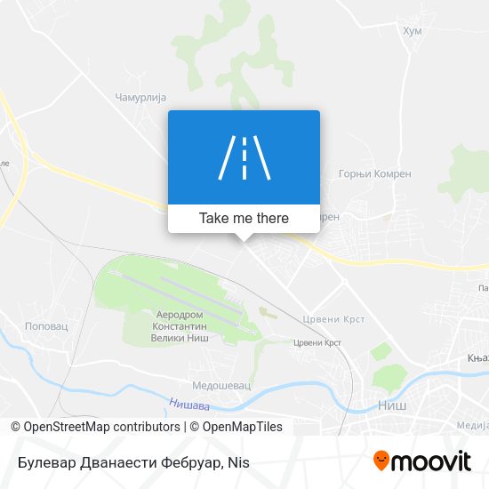 Булевар Дванаести Фебруар map