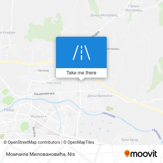 Момчила Миловановића map