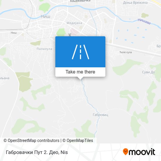 Габровачки Пут 2. Део map