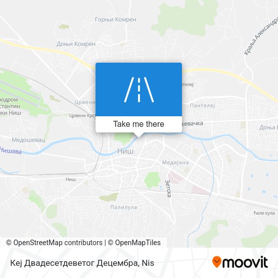 Кеј Двадесетдеветог Децембра map