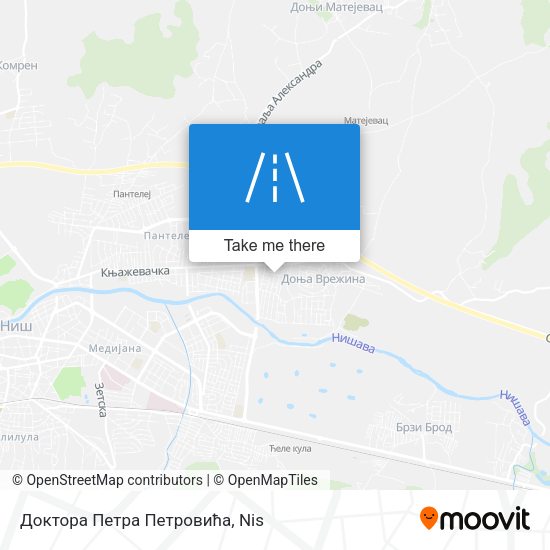 Доктора Петра Петровића map